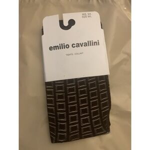 NWT Emilio Cavallini Tights Womens Size Medium Brown